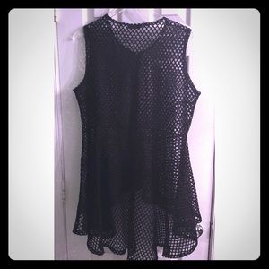 Black Mesh Coverup